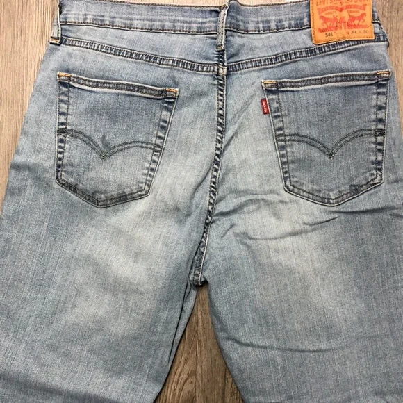 Levi's Men's Straight Jeans in Sky Blue - Picture 1 of 7